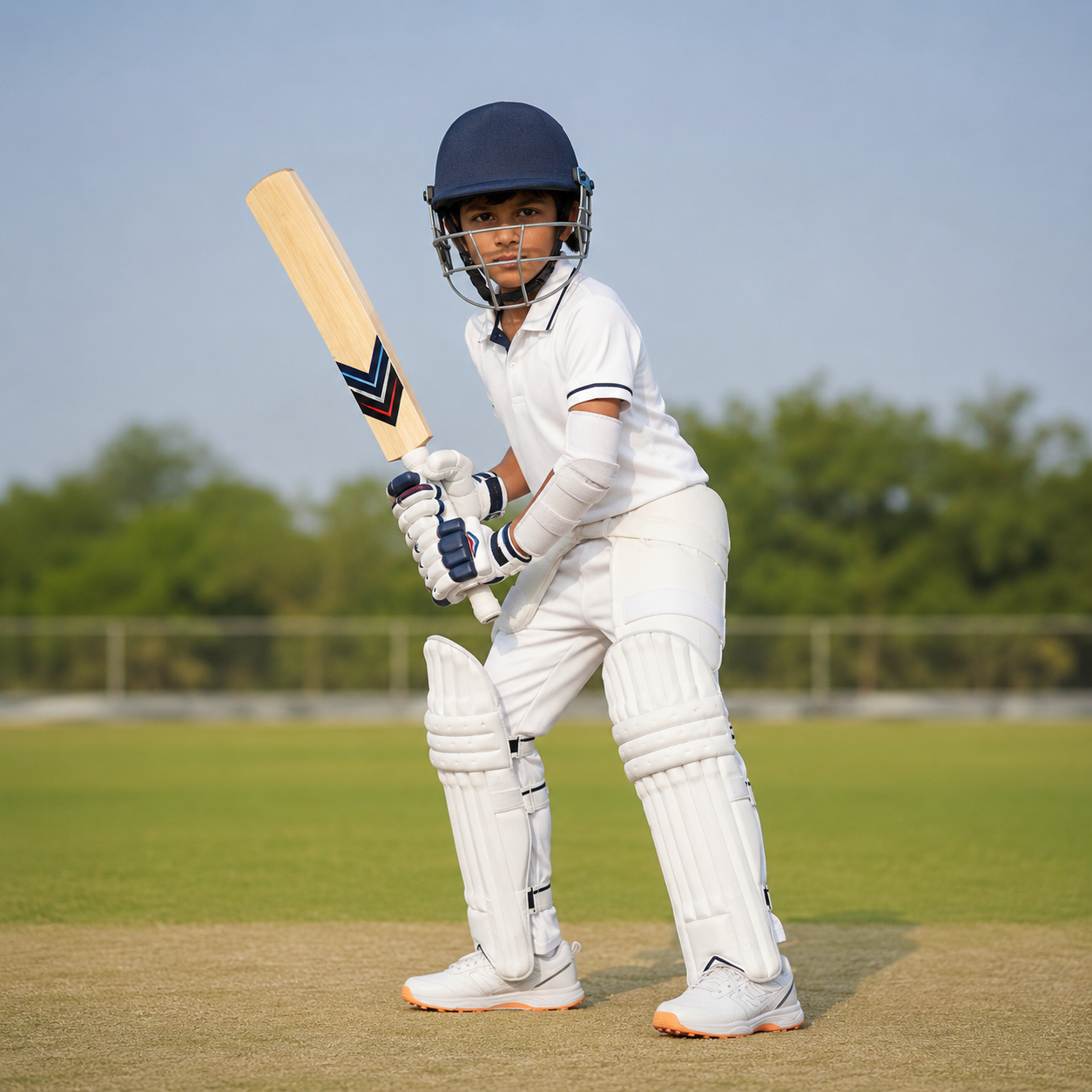 complete cricket kit boy pose - shewetoddlers.in