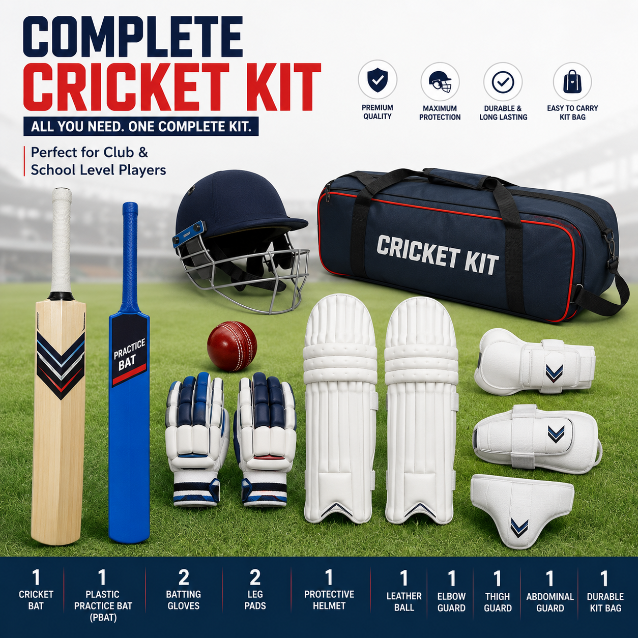 complete cricket kit - shewetoddlers.in