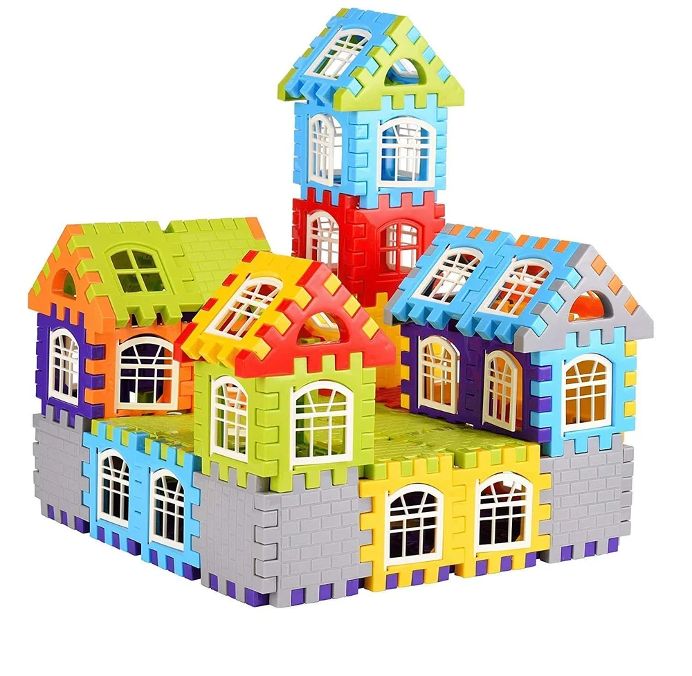 house-building-blocks-toys-1000x1000 - shewetoddlers.in Educational STEM House Building Blocks Toy Set