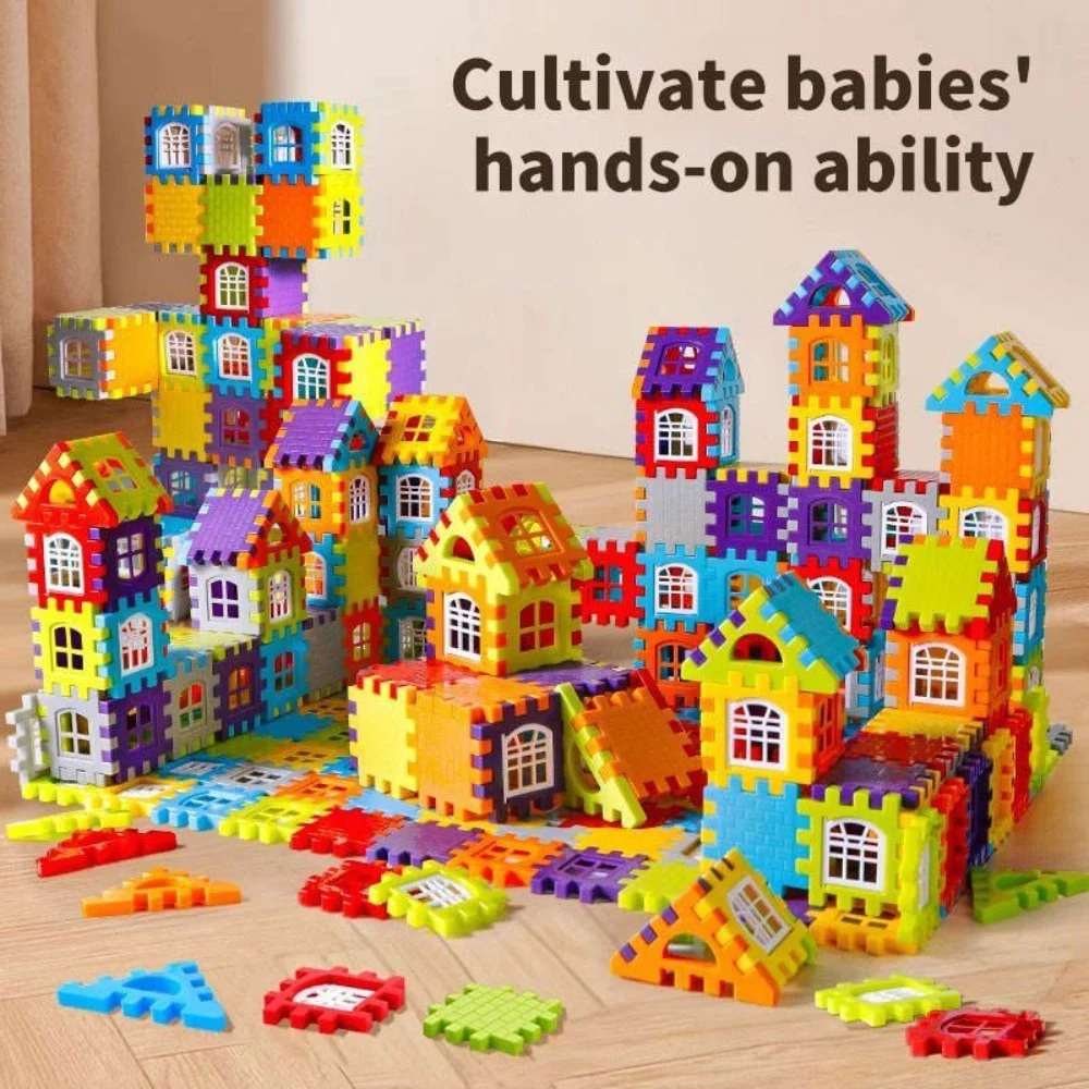 Arizon Happy Home House Building Blocks 50 Piece Set for Kids