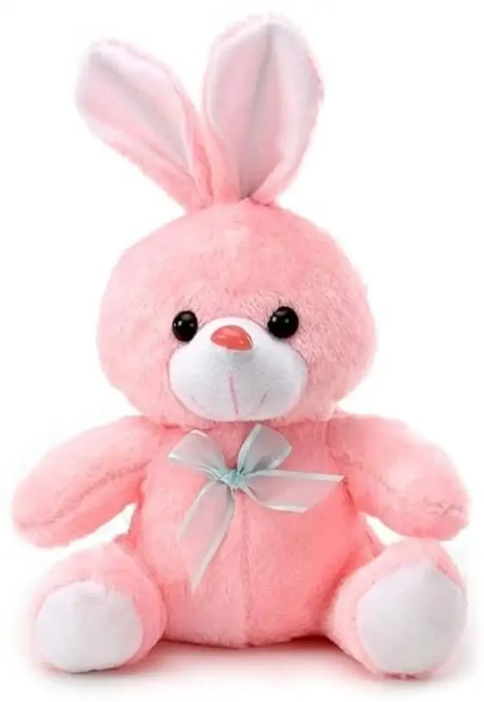 Pink Sitting Rabbit